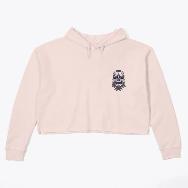 Sugar Skull Women's Crop Hoodie